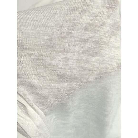 The Row Scoop Neck Burnout Tee in Ivory - Picture 6 of 6